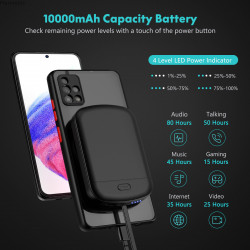 Coque de Chargeur de Batterie Magnétique Samsung Galaxy Compatible A32, A42, A52, A72, A12, A53, 4G, 5G, A02S, A10S, A2 vue 1