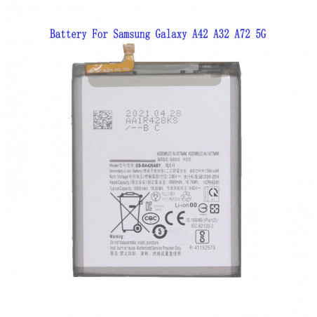 Lot de 5 Batteries de Remplacement Samsung Galaxy A42 A32 A72 5G, 5000mAh /19.3Wh EB-BA426ABY. vue 0