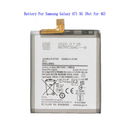 Batterie de Remplacement Samsung Galaxy A71 5G 4500mAh - Nouveauté, Pas pour 4G vue 0