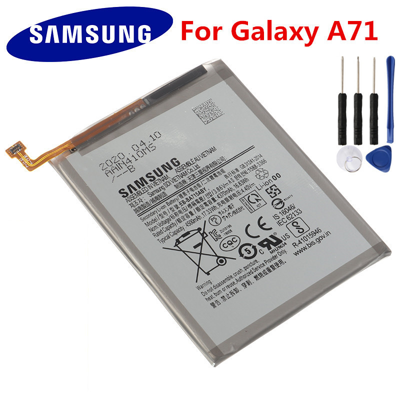 Batterie de Remplacement Authentique EB-BA715ABY pour Galaxy A71 SM-A7160 4500 mAh + TLOOS. vue 0