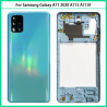 Coque Complète Samsung Galaxy A71 2020, A715, A715F - Cadre Central, Couvercle Arrière de Batterie et Objectif d'Appar vue 1