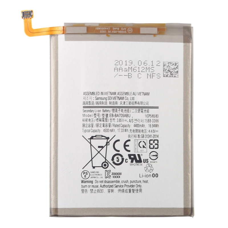 Batterie de Remplacement 4400mAh pour Galaxy A70 - Compatible avec Téléphone Portable. vue 0