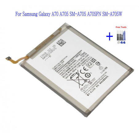 Batterie de Remplacement 4500mAh pour Samsung Galaxy A70 A705 EB-BA705ABU A705FN SM-A705, 1x SM-A705W mAh, Kit d'Outils  vue 0