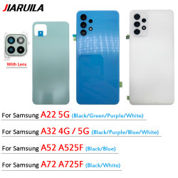 Coque arrière de remplacement pour Samsung Galaxy A22, A32, A52, A72, 4G, 5G, avec objectif A525F, A725 - Couvercle de  vue 0