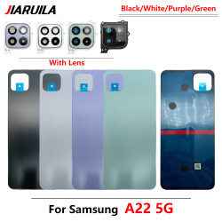 Coque arrière de remplacement pour Samsung Galaxy A22, A32, A52, A72, 4G, 5G, avec objectif A525F, A725 - Couvercle de  vue 1