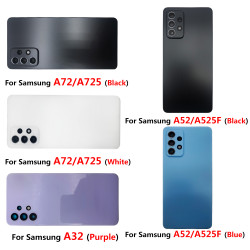 Coque arrière de remplacement pour Samsung Galaxy A22, A32, A52, A72, 4G, 5G, avec objectif A525F, A725 - Couvercle de  vue 3