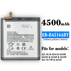 Batterie EB-BA516ABY 4500mAh pour Samsung Galaxy A51 5G (non compatible 4G) SM-A516B/DS SM-A5160 SM-A5160, Batterie de T vue 0
