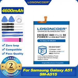 Batterie 100% d'Origine 4600mAh pour Samsung Galaxy A51 EB-BA515ABY SM-A515/DSM. vue 0
