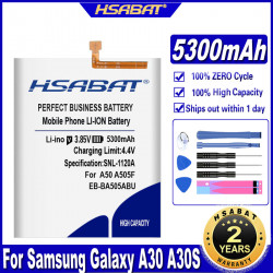 Batterie pour Samsung Galaxy A50 A505F EB-BA505ABN, EB-BA505ABU, 5300mAh, SM-A505F - Haute Capacité 5300mAh. vue 0