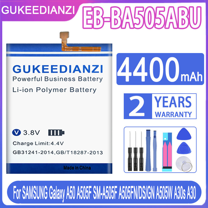 Batterie + Outils pour SAMSUNG Galaxy A50 A505F EB-BA505ABU A505FN/DS/GN A505W A30s A30, 4400mAh, SM-A505F. vue 0