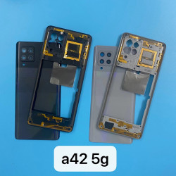 Coque de téléphone Galaxy A42 5G A426 - Cadre central + Coque arrière de la batterie + Couvercle du panneau porte arr vue 0