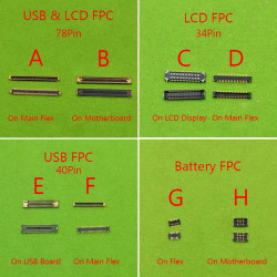 Connecteur FPC pour Samsung Galaxy A42 5G A426 A426F A426B, 5 pièces, Chargeur de Batterie et Prise USB 34 40 78 Broche vue 0