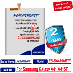 Batterie EB-BA415ABY 4000 mAh pour Samsung Galaxy A41 A415F SM-A41 vue 2