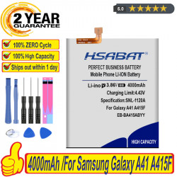 Batterie 100% mAh 4000 Y pour Samsung Galaxy A41 A415F EB-BA415ABY - Outils Gratuits et Nouveauté SM-A41. vue 0