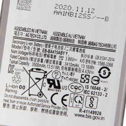 Batterie Originale Samsung Galaxy A41 A415F 3500mAh EB-BA415ABY avec Outils de Remplacement vue 4