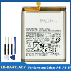 Batterie de Remplacement Originale EB-BA415ABY mAh Rechargeable pour Samsung Galaxy A41 A415F avec Outils Gratuits - 350 vue 0