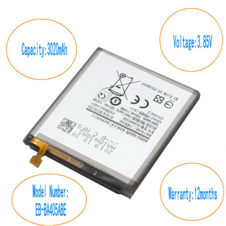 Batterie pour Samsung Galaxy A40 3020 A405F EB-BA405ABE/DS 2019/DS SM-A405FM SM-A405FN, 10 pièces/lot, GH82-19582A mAh vue 0