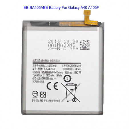 Batterie 3100mAh GH82-19582A pour Samsung Galaxy A40 EB-BA405ABE A405F 2019/DS SM-A405FM /DS SM-A405FN. vue 0