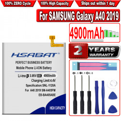 Batterie 4900mAh pour Samsung Galaxy A40 EB-BA405ABE 2019/DS SM-A405FM/DS SM-A405FN. vue 0