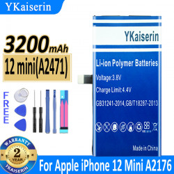 Batterie 12 Mini (A2471) 3200mAh pour Apple iPhone 12 MINI A2399 A2176 A2398 A2400. vue 0