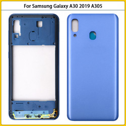 Coque Adhésive de Remplacement pour Samsung Galaxy A30 2019 A305 A305F SM-A305F avec Cadre Moyen et Couvercle Arrière  vue 2