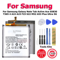 Batterie Samsung Galaxy Note Tab Active Ace S5830 T365 4 A22 A23 F23 S22 M52 A53 Plus Ultra 5G + Outil EB-BS906ABY EB-BS vue 0