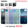 Coque Arrière en Verre pour Samsung Galaxy A20e, A32, A22, 5G, avec LOGO, Nouveau Couvercle de Batterie de Remplacement vue 2