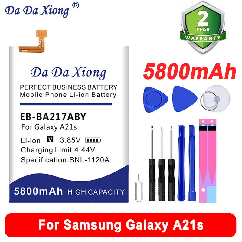 Batterie EB-BA217ABY 5800mAh de Haute Qualité pour Samsung Galaxy A21s avec Outil Inclus. vue 0