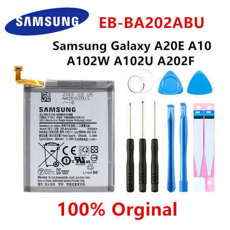 Batterie Originale EB-BA202ABU 3000mAh pour Galaxy A20e A10e A102W A102U A202F SM-A202F/DS SM-A202F + Outils. vue 0
