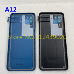 Coque arrière Samsung Galaxy A12 SM-A125F avec autocollants de remplacement et nouveau boîtier de batterie. vue 1