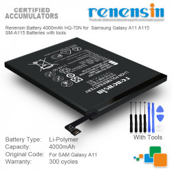 Batterie 4000mAh HQ-70N pour Samsung Galaxy A11 A115 SM-A115 avec Outils Inclus. vue 0