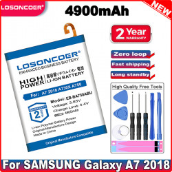 Batterie 4900mAh pour Samsung Galaxy A7 EB-BA750ABU A730x A750 2018 A10 SM-A730x Version SM-A750F. vue 0