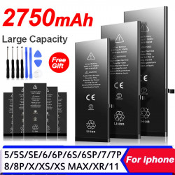 Batterie de Téléphone à Charge Rapide 2022 pour iPhone 5 6 6S 5s SE 7 8 Plus X Xs Max 11 Pro - 100%. vue 0