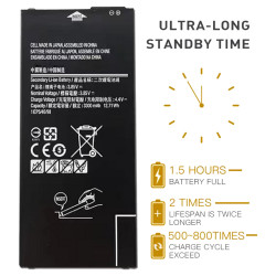 Batterie de Remplacement pour Samsung GALAXY ON7 G6100 EB-BG610ABE Version 2016 J7 Prime - Capacité d'Origine Pièces d vue 2