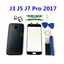 Boîtier de Batterie Arrière en Métal et Verre pour Samsung Galaxy J3 J5 J7 Pro 2017 J330 J530F/DS J730F J530. vue 0