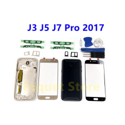 Boîtier de Batterie Arrière en Métal et Verre pour Samsung Galaxy J3 J5 J7 Pro 2017 J330 J530F/DS J730F J530. vue 2