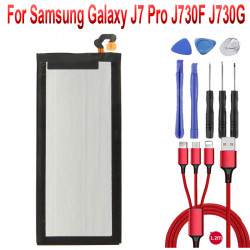 Batterie 3600mAh EB-BJ730ABE pour Samsung Galaxy J7 Pro J730F J730G J730DS J730FM J730GM J730K avec câble USB et boîte vue 0