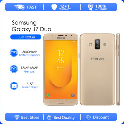 Smartphone Galaxy J7 Duo J720F Débloqué - Écran 5.5 - Caméra 13MP - 3Go RAM - 32Go ROM - Octa Core - Batterie 3000mA vue 0