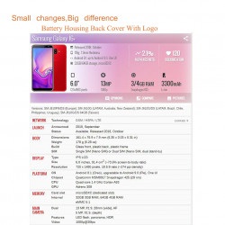 Boîtier arrière 10 pièces/lot pour Samsung Galaxy J6 + J6 Plus 2018 J610, SM-J610G/DS. vue 2