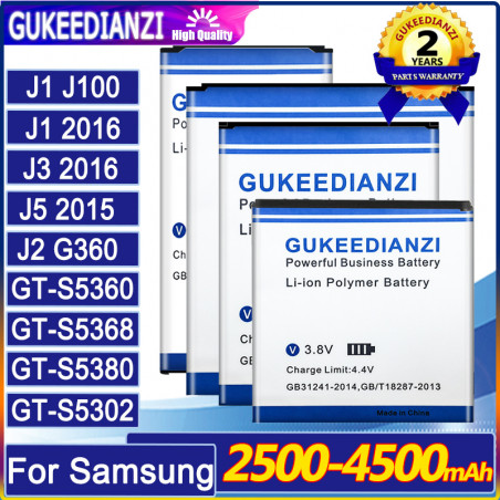 Batterie EB-BJ120CBE pour Samsung J1 J3 (2016) J120F/ Galaxy J1 J2 J5 Core Prime Win 2 Duos Express 3 S5360 EB BJ120CBE  vue 0