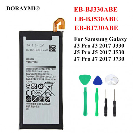 Batterie de Remplacement d'Origine Samsung Galaxy J5 J3 J7 Pro 2017 EB-BJ530ABE EB-BJ330ABE EB-BJ730ABE J530 J330 J730. vue 0