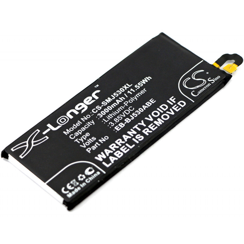 Batterie CS 3000mAh/11.55Wh pour Samsung Galaxy J5 2017, J5 Pro, SM-J530F/DS, SM-J530K, SM-J530L, EB-BJ530ABE. vue 0