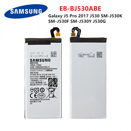 Batterie Originale EB-BJ530ABE 3000mAh pour Téléphone Portable Samsung Galaxy J5 Pro 2017 (SM-J530K, SM-J530F, SM-J530 vue 0