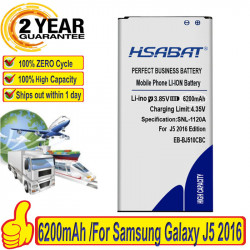 Batterie pour Samsung Galaxy J5 6200 EB-BJ510CBC, 2016 mAh, J5109, J5108, J510, J510FN, J510F, J510G, J510Y, J510M. vue 0