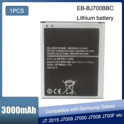Batterie Originale Samsung GALAXY J7 J7008 J4 J700F J7009 J7000 J701F NFC EB-BJ700BBC EB-BJ700CBE EB-BJ700CBC 3000mAh vue 0