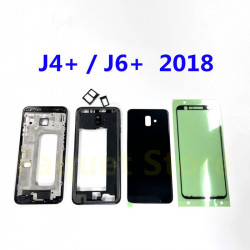 Couvercle de panneau LCD pour SAMSUNG Galaxy J4 J6 Plus 2018 J6 + J415 J610F J610 - Boîtier Complet avec Cadre Central  vue 0