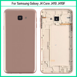 Boîtier arrière de batterie en plastique avec lentille de remplacement, 10 pièces, pour Samsung Galaxy J4 Core J410 J vue 1