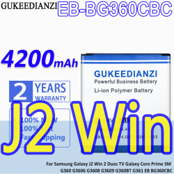 Batterie de Remplacement EB-BG360CBC 4200mAh pour Samsung Galaxy J2 Win 2 Duos TV Galaxy Core Prime SM G360 G3606 G3608  vue 0