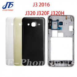 Lot de 10 Coques Complètes pour Samsung Galaxy J320 J120 J1 J3 2016 avec Cadre, Couvercle Arrière de Batterie, Porte e vue 0