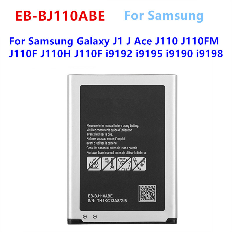 Batterie EB-BJ110ABE pour Samsung Galaxy J1 J Ace J110 J110FM J110F J110H J110F i9192 i9195 i9190 i9198 1900mah. vue 0